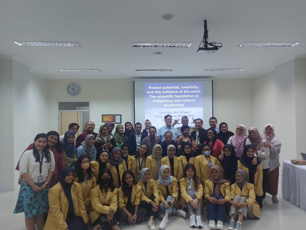 Fakultas Psikologi Ubhara Jaya Gelar Sharing Session with the Experts bersama Prof. Uichol Kim dari Korea Selatan