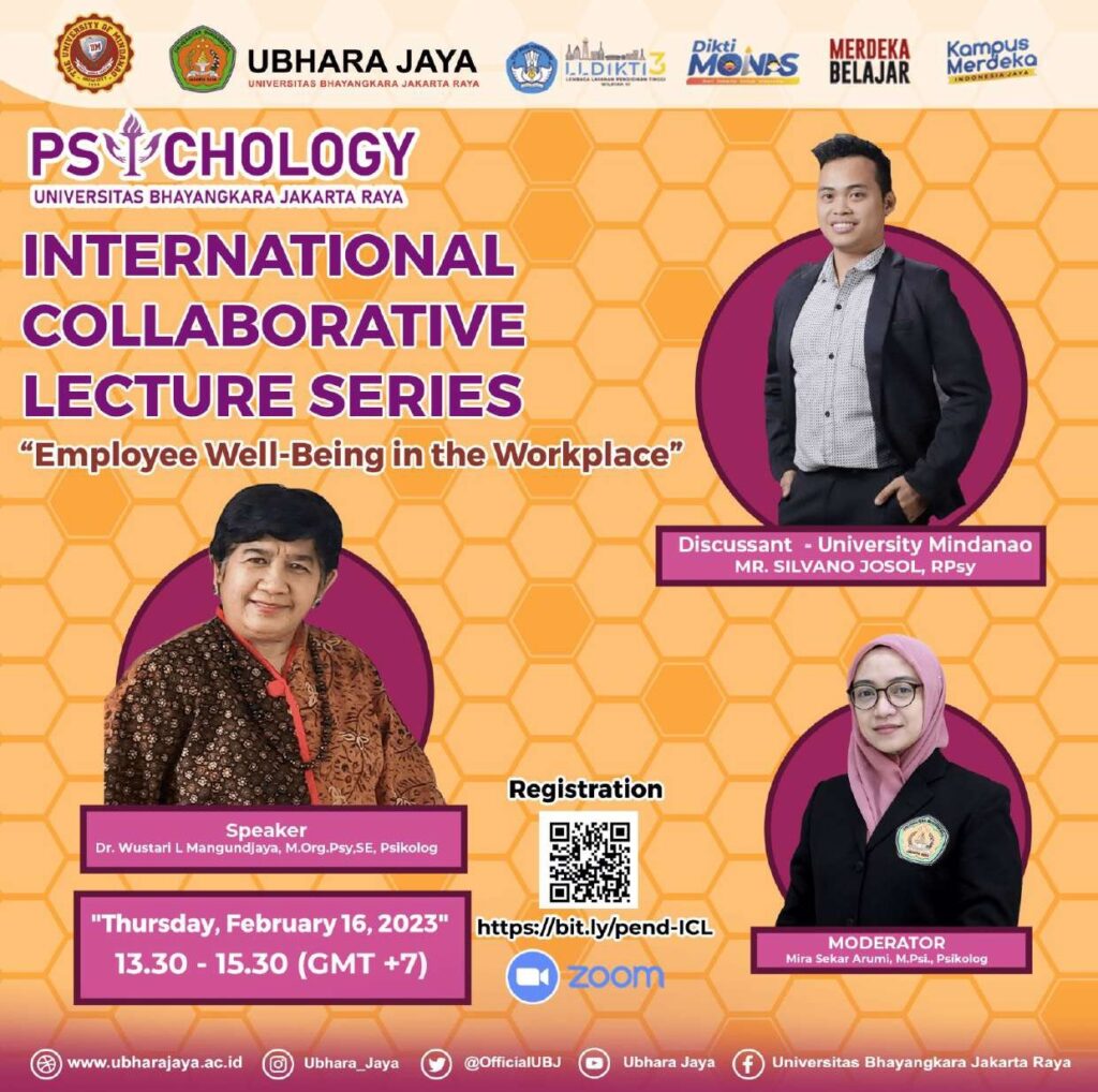 Fakultas Psikologi UBJ Gelar Kuliah Internasional Bertema “Employee Well-Being in the Workplace” Bersama Dr. Wustari L. Mangundjaya