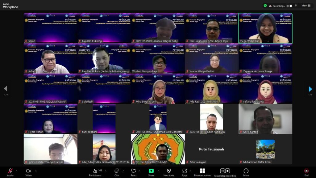 Fakultas Psikologi Ubhara Jaya Hadirkan Pakar dari Filipina dalam Kuliah Umum Bertajuk “Psychological Characteristics of the Entrepreneur”