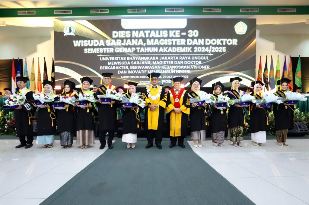 Fakultas Psikologi Ubhara Jaya Kukuhkan 141 Lulusan pada Wisuda dan Dies Natalis ke-30